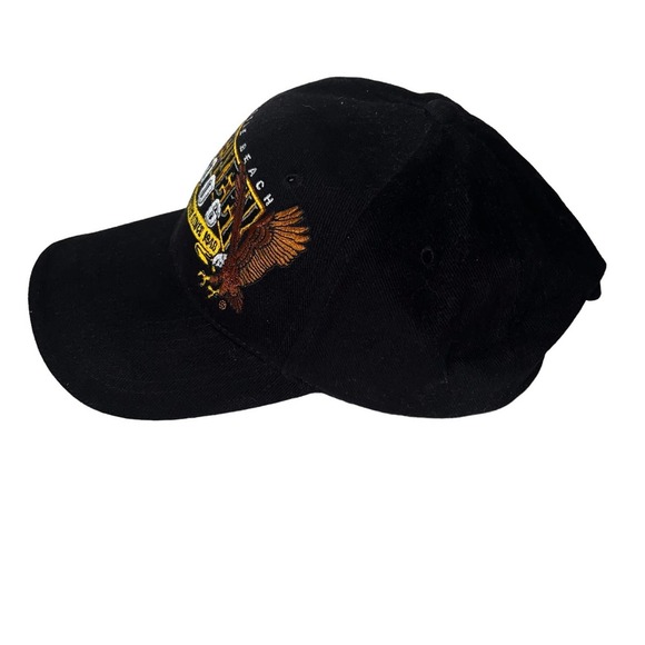 Bike Week 2006 Myrtle Beach Black Self Fastening Trucker Cap NWOT - Picture 6 of 10